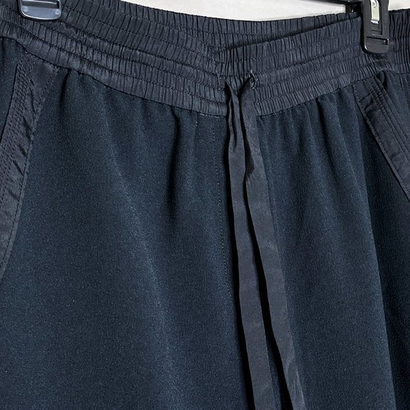 NWOT Kenneth Cole New York Black Draw‎ String High Rise Pants Size SP - Picture 4 of 10